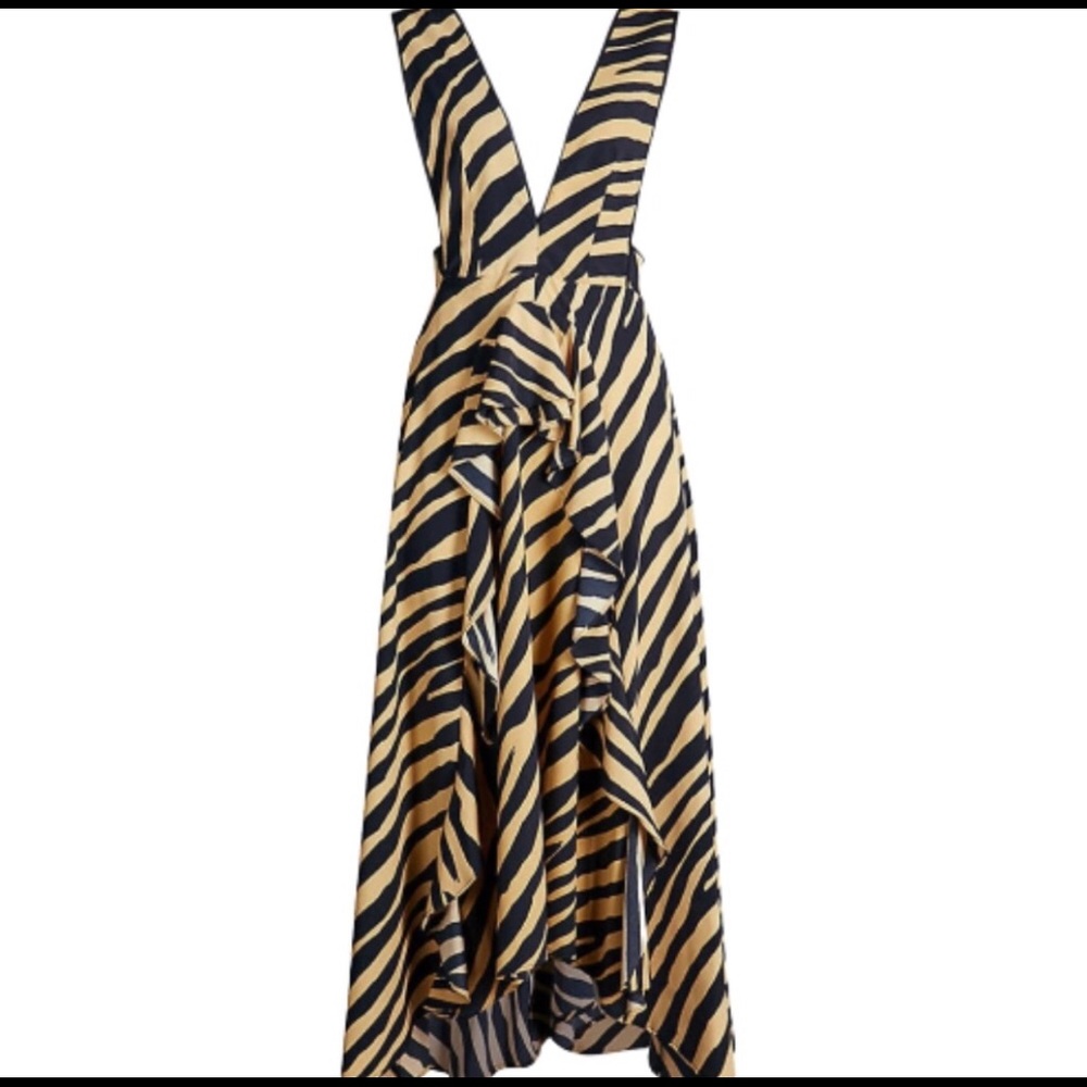 NWT tiger print Topshop midi dress